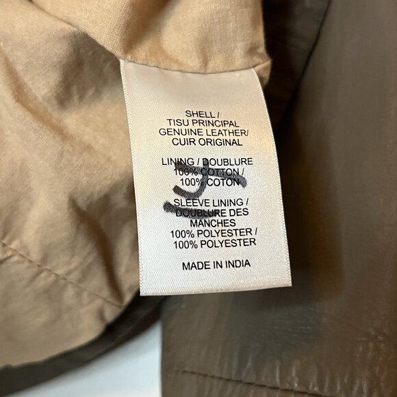 Doma Leather Jacket S Womens Olive Gray Moto Zip Off Sleeves Hoodie - Picture 8 of 11